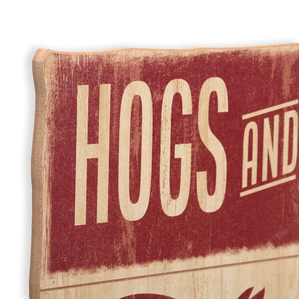 Hogs And Kisses Wood Wall Decor Open Road Brands ShopORB